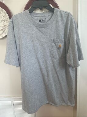 Carhartt Heather Gray Short-Sleeve Pocket Tee
